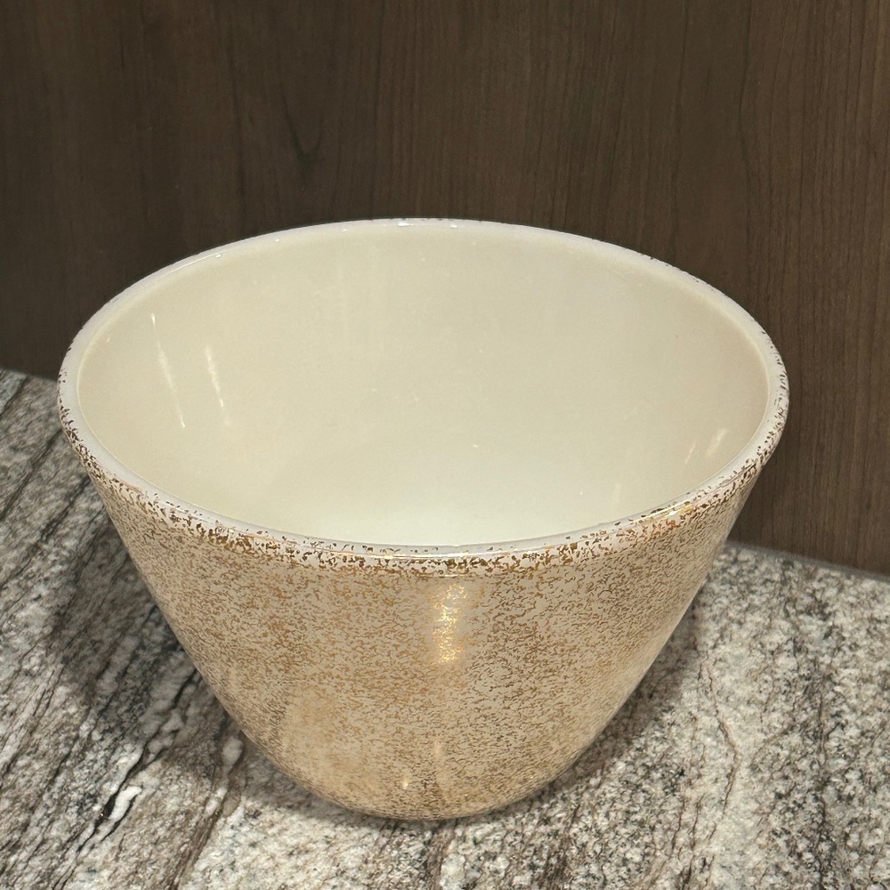 Vintage FireKing Mixing Bowl, Georges Briard Gold, MCM Bowl, Kitchenware